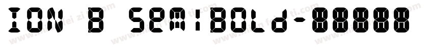 ION B SemiBold字体转换
